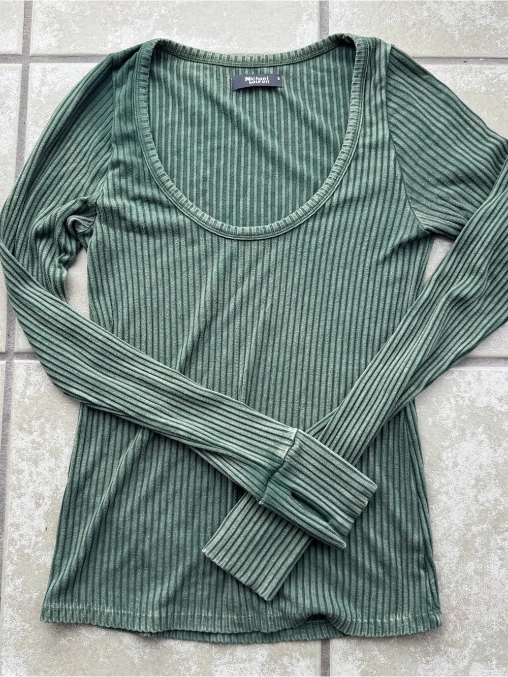 REVOLVE Ribbed Scoop-Neck by Michael Lauren